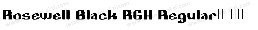 Rosewell Black RGH Regular字体转换